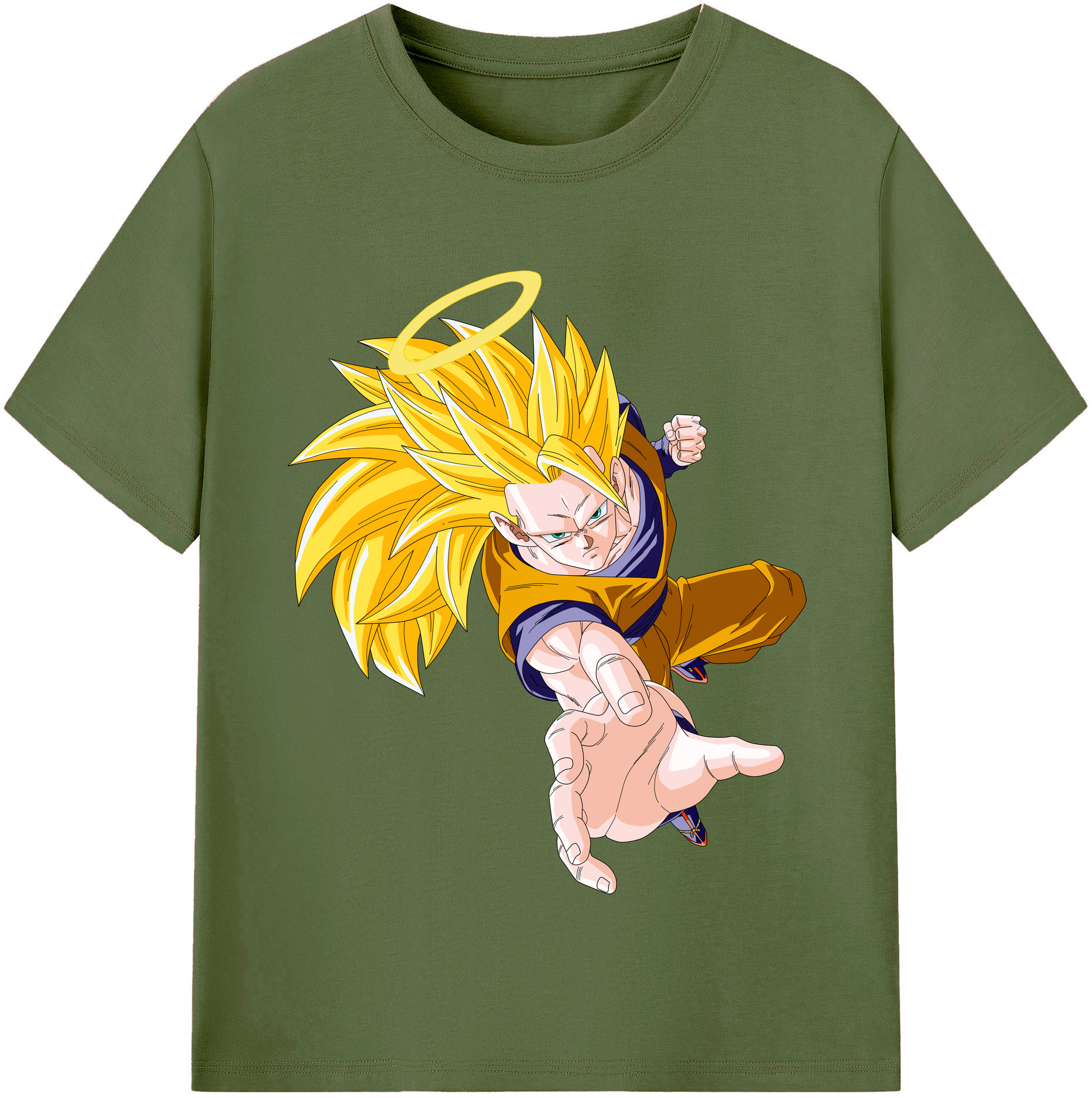 （画像用） ドラゴンボール 孫悟空（そん ごくう）Son Goku カカロット DRAGON BALL Kakarotto 綿100％半袖Tシャツ（フロントプリント）